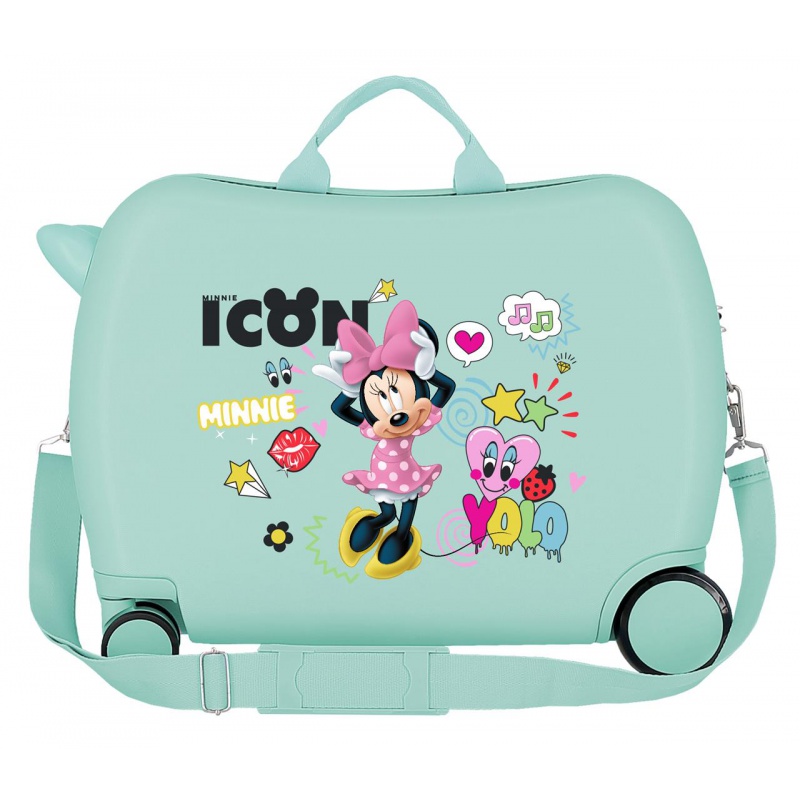 Detský cestovný kufor MINNIE MOUSE Icon, 34L – Kufor a odrážadlo v jednom Detský cestovný kufor MINNIE MOUSE Icon, 34L – Kufor a odrážadlo v jednom