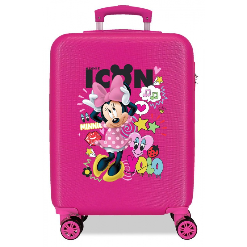 Detský cestovný kufor MINNIE MOUSE Icon, 55x38x20 cm, 34L – Kufor pre deti s Minnie Mouse Detský cestovný kufor MINNIE MOUSE Icon, 55x38x20 cm, 34L – Kufor pre deti s Minnie Mouse