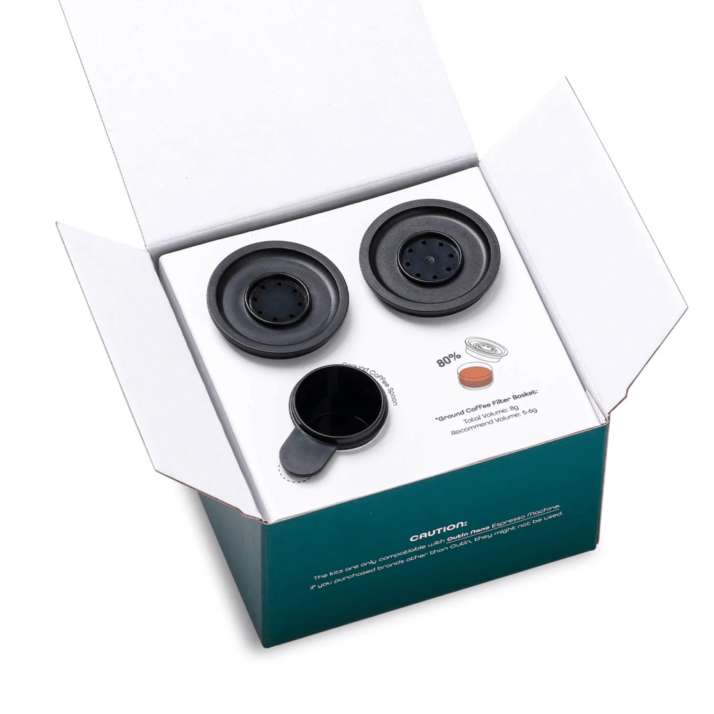 Outin Nano Filter Baskets Kit – Sada košíčků s odměrkou na mletou kávu