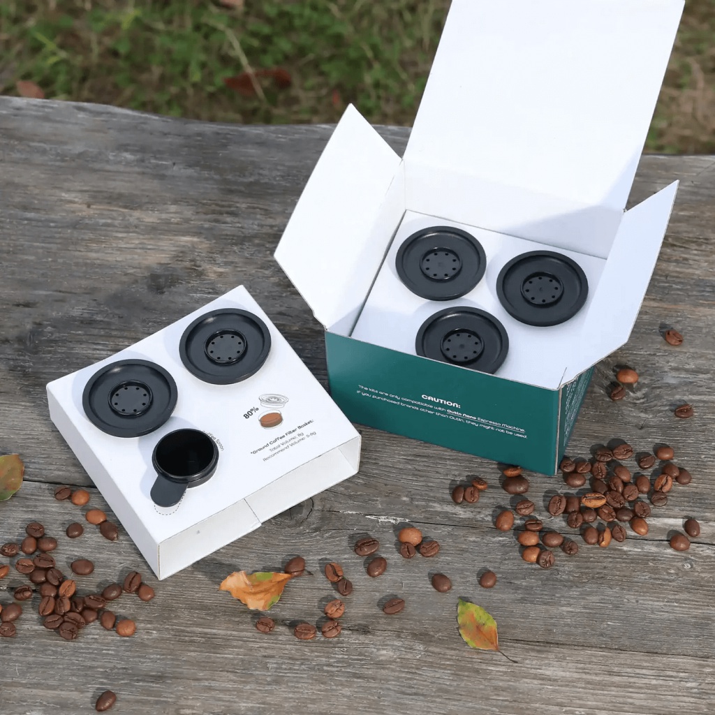 Outin Nano Filter Baskets Kit – Sada košíčků s odměrkou na mletou kávu