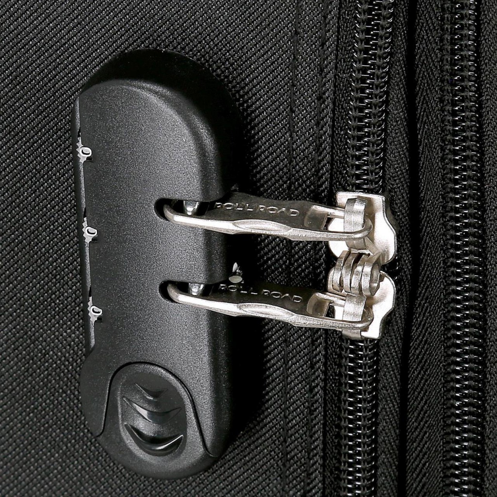Kvalitní textilní cestovní kufry s nádherným designem ROLL ROAD Royce Black pro všechny stylové cestovatele. Kvalita je zař