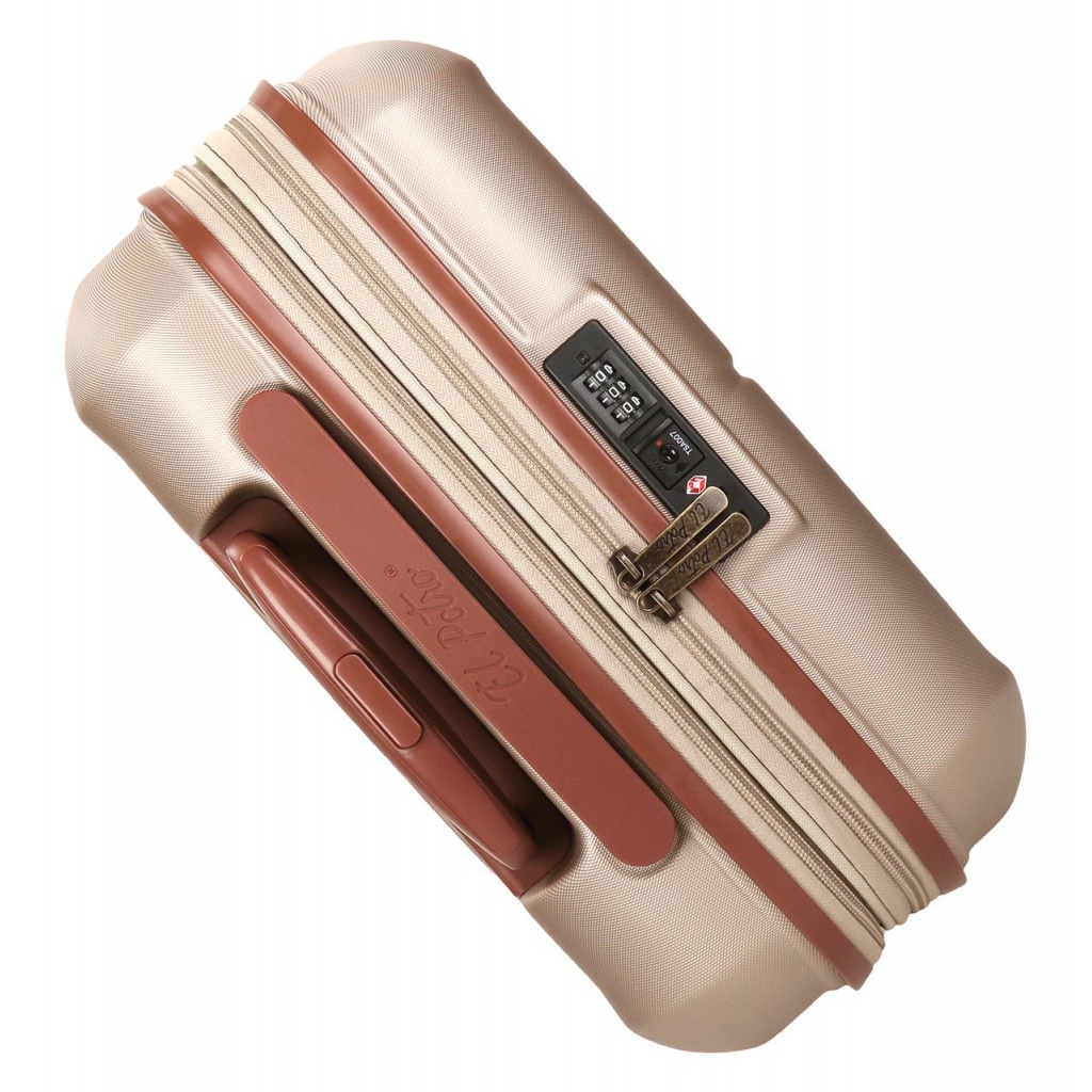 Pevný skořepinkový ABS cestovní kufr s nadčasovým designem od renomovaného španělského výrobce JOUMMA BAGS. Kvalitní vypracován