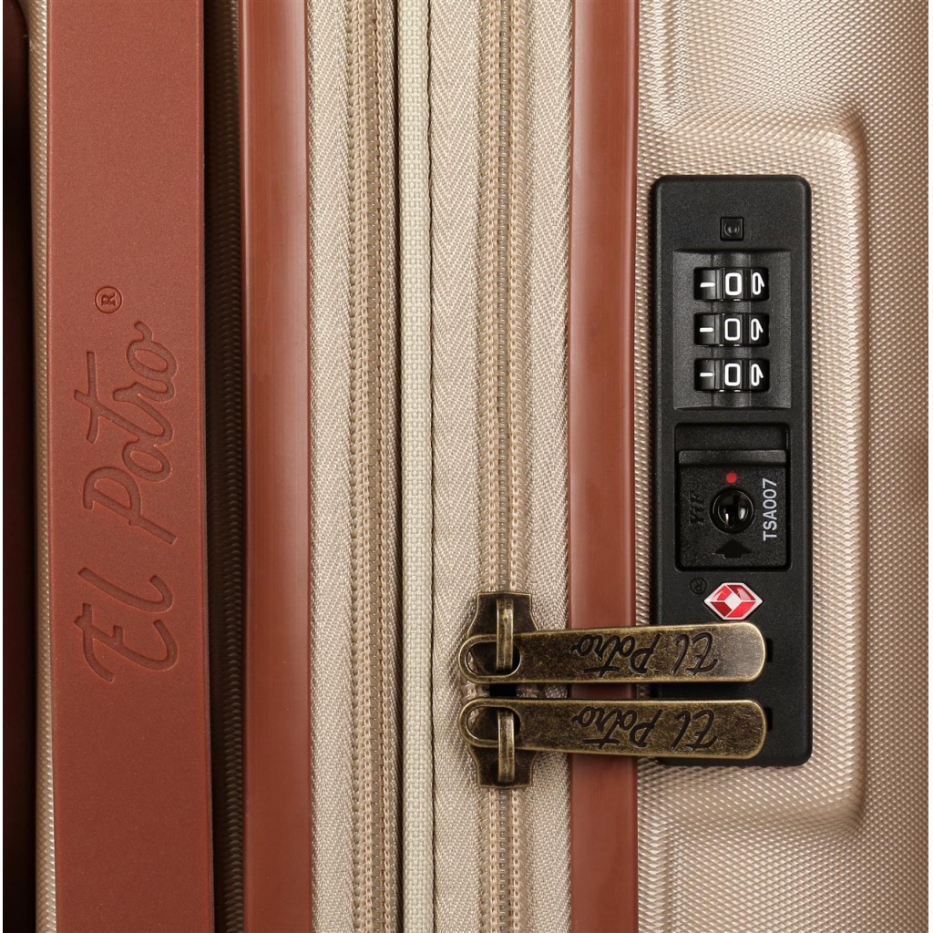 Pevný skořepinkový ABS cestovní kufr s nadčasovým designem od renomovaného španělského výrobce JOUMMA BAGS. Kvalitní vypracován