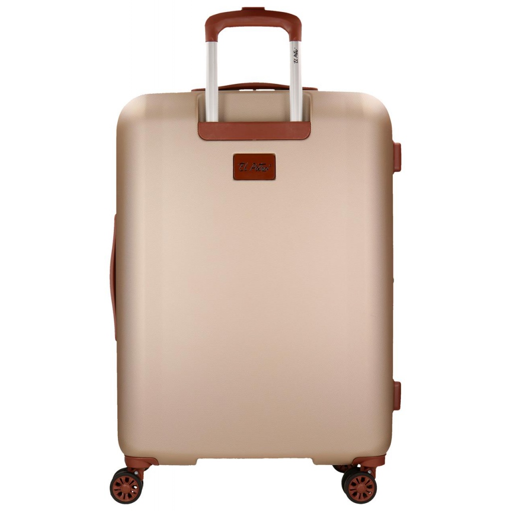 Pevný škrupinkový ABS cestovný kufor s nadčasovým dizajnom od renomovaného španielskeho výrobcu JOUMMA BAGS. Kvalitné vypracovan