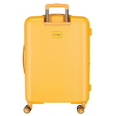 El Potro Vera – Sada ABS cestovných kufrov 37 l + 81 l, žltá | Hotový darček