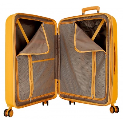 El Potro Vera – Sada ABS cestovných kufrov 37 l + 81 l, žltá | Hotový darček