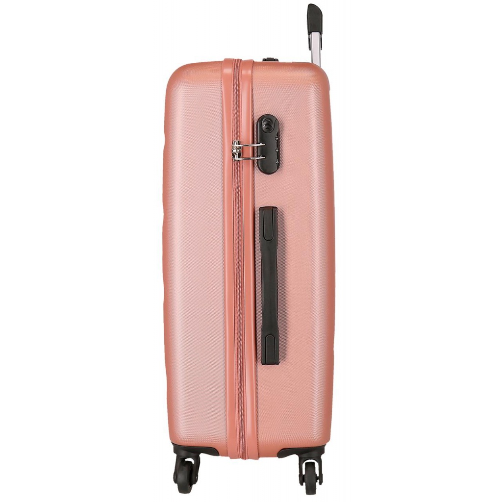 Pevné skořepinové cestovní kufry s nadčasovým designem od renomovaného španělského výrobce JOUMMA BAGS. Kvalitní vypracování, 