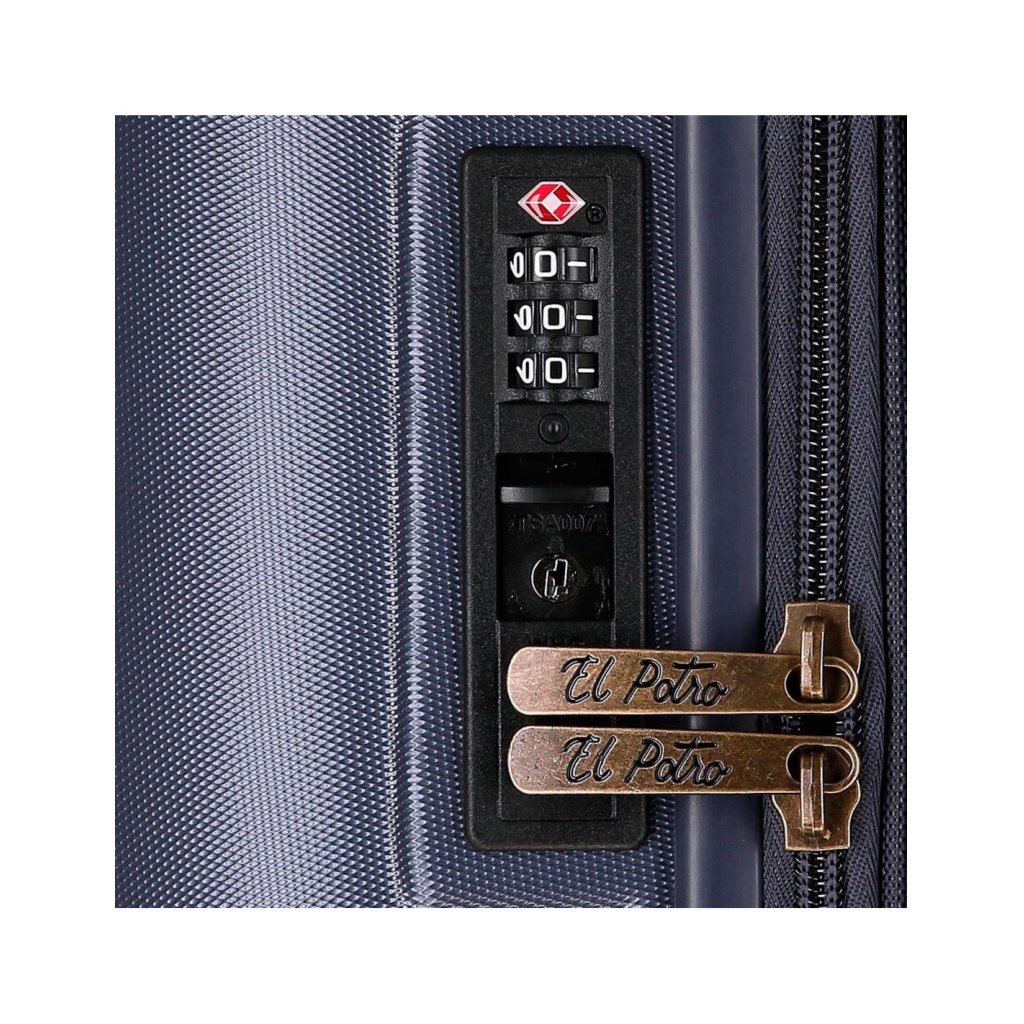Představujeme vám EL POTRO skořepinový cestovní kufr - elegantní a praktické řešení pro moderní cestovatele. Tento 55x40x20