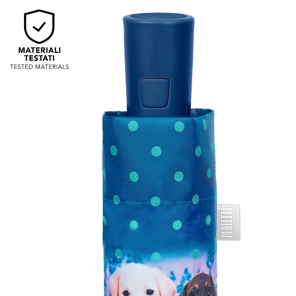 Automatický dáždnik Perletti Time "My Best Friends" – Psíky a mačičky na dáždniku, automatické otváranie, odolný voči vetru, mod