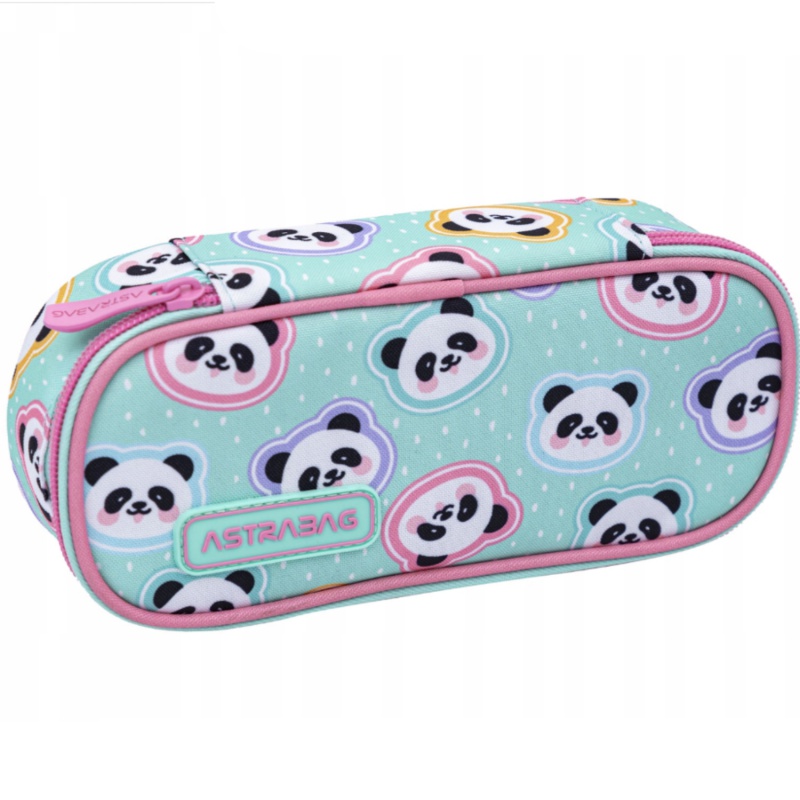 Peračník AstraBAG MINTY PANDAS – mentolový, jednokomorový, s úchytmi Peračník AstraBAG MINTY PANDAS – mentolový, jednokomorový, s úchytmi
