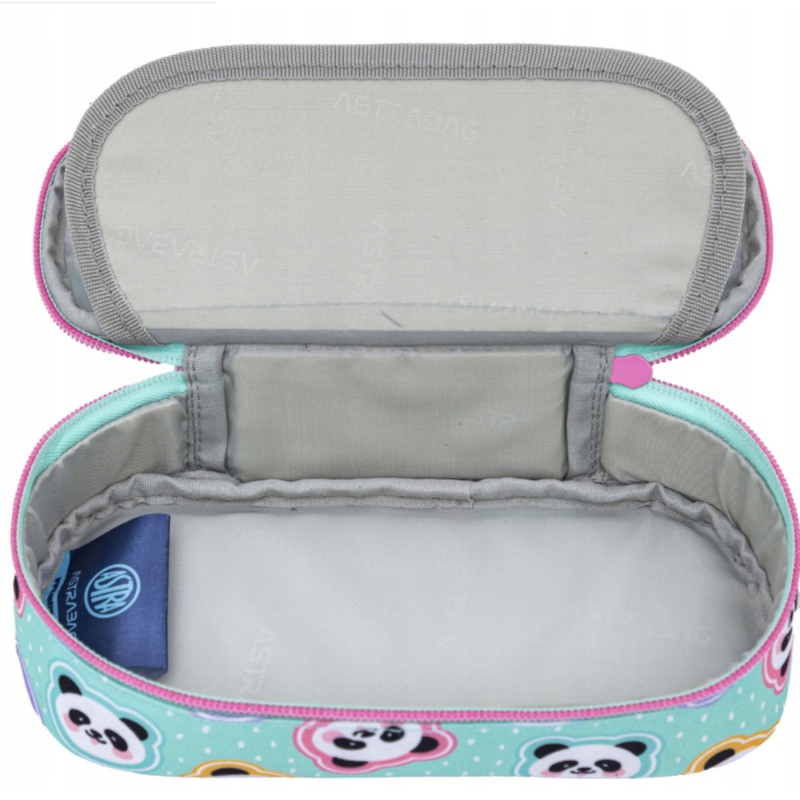 Peračník AstraBAG MINTY PANDAS – mentolový, jednokomorový, s úchytmi Peračník AstraBAG MINTY PANDAS – mentolový, jednokomorový, s úchytmi