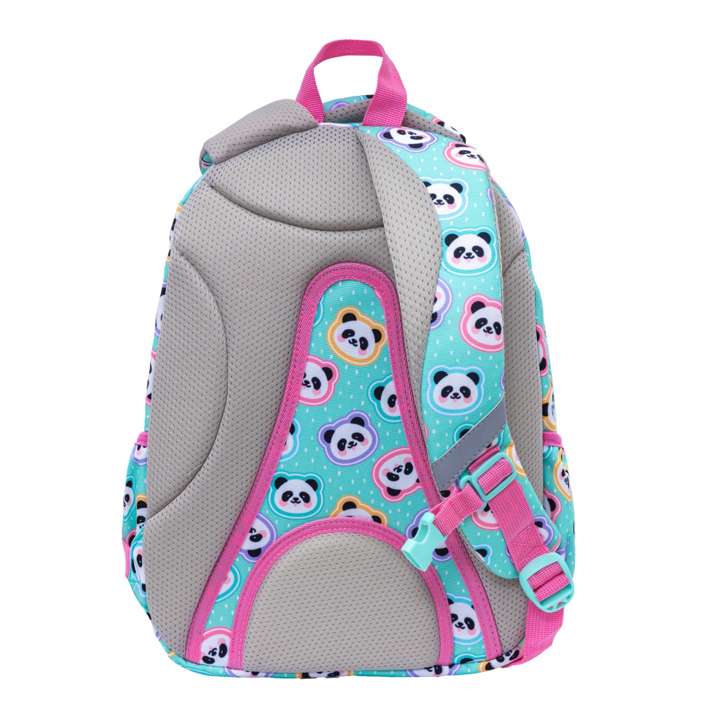 Školský batoh AstraBAG MINTY PANDAS – dievčenský, 20L, 39×28×15 cm