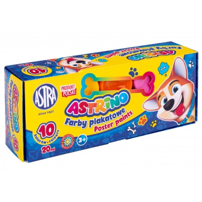 Školské temperové farby Astrino 10x20ml – sada farieb pre deti Školské temperové farby Astrino 10x20ml – sada farieb pre deti