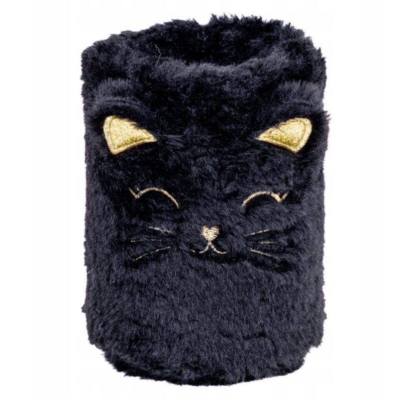 Praktický stojánek na pera ASTRABAG FLUFFY KITTY BLACK s roztomilým designem. Ideální pomocník na udržování pořádku na práci