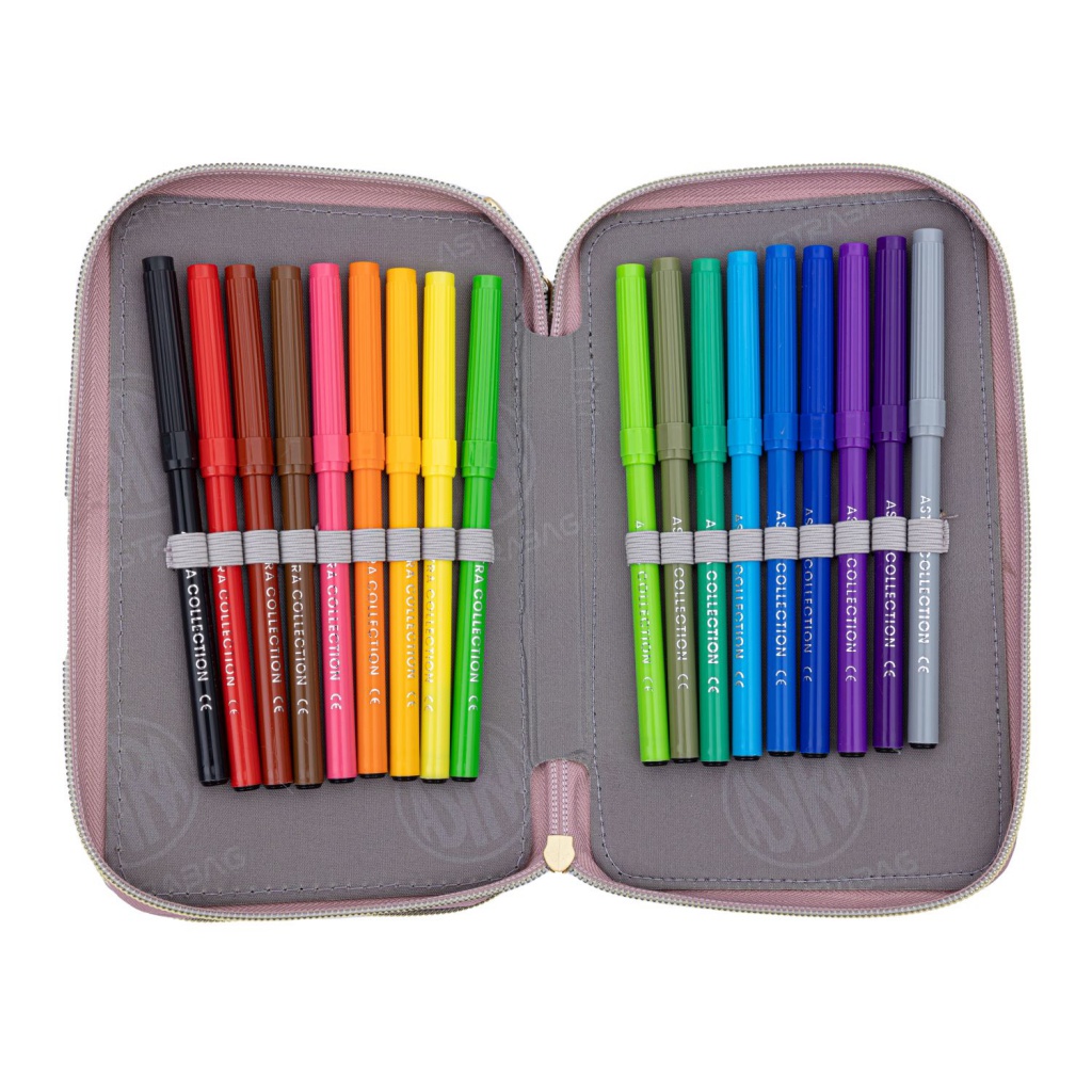 Třípatrový penál AstraBAG s kompletní náplní kvalitních psacích potřeb je perfektním řešením pro školáky. S tímto p