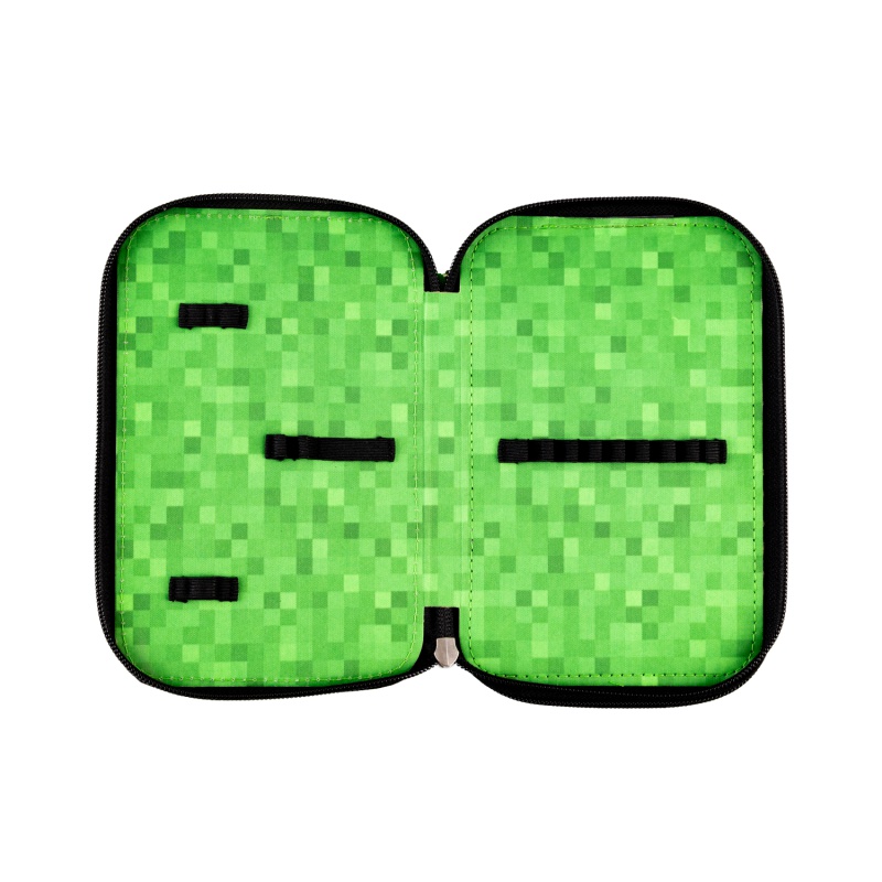 Dvoupatrový penál Minecraft - kvalitní společník pro školáky s dostatkem prostoru pro všechny psací potřeby. Dvoupatrový penál Minecraft - kvalitní společník pro školáky s dostatkem prostoru pro všechny psací potřeby.