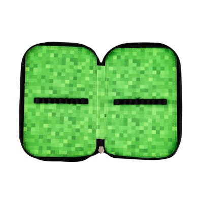Dvoupatrový penál Minecraft - kvalitní společník pro školáky s dostatkem prostoru pro všechny psací potřeby. Dvoupatrový penál Minecraft - kvalitní společník pro školáky s dostatkem prostoru pro všechny psací potřeby.