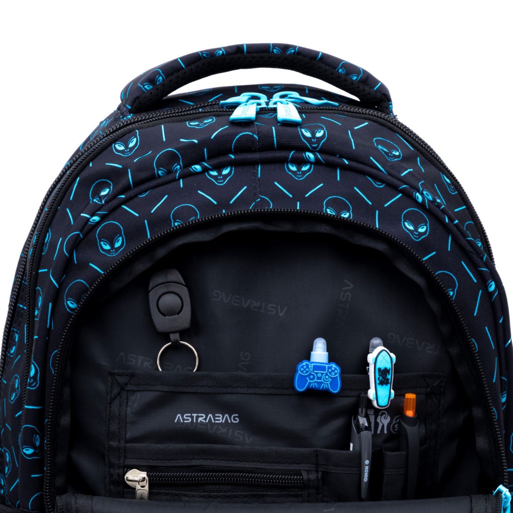 Objevte dokonalého společníka pro vaše školní dobrodružství s batohem AstraBAG. Ergonomický design, prostorné komory a odolný