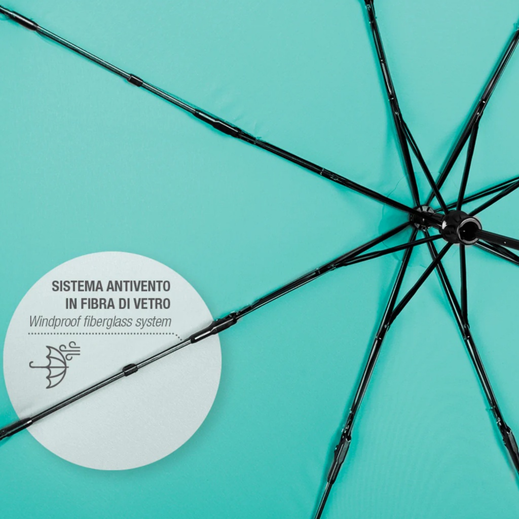 Červený dáždnik Perletti Time Colorino – vášnivý štýl aj v daždi