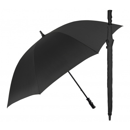 Golfový dáždnik Perletti Promotional Black Ø132 cm – manuálny čierny