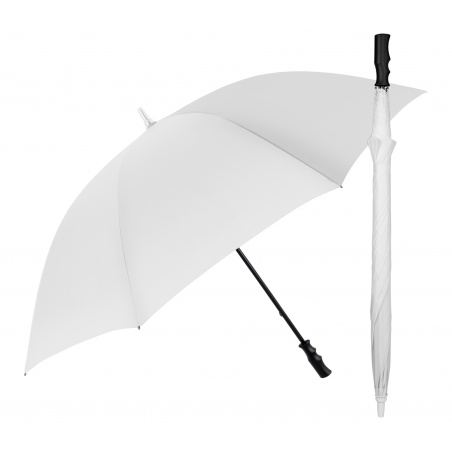 Golfový deštník Perletti Promotional White – XXL, manuální, 132 cm