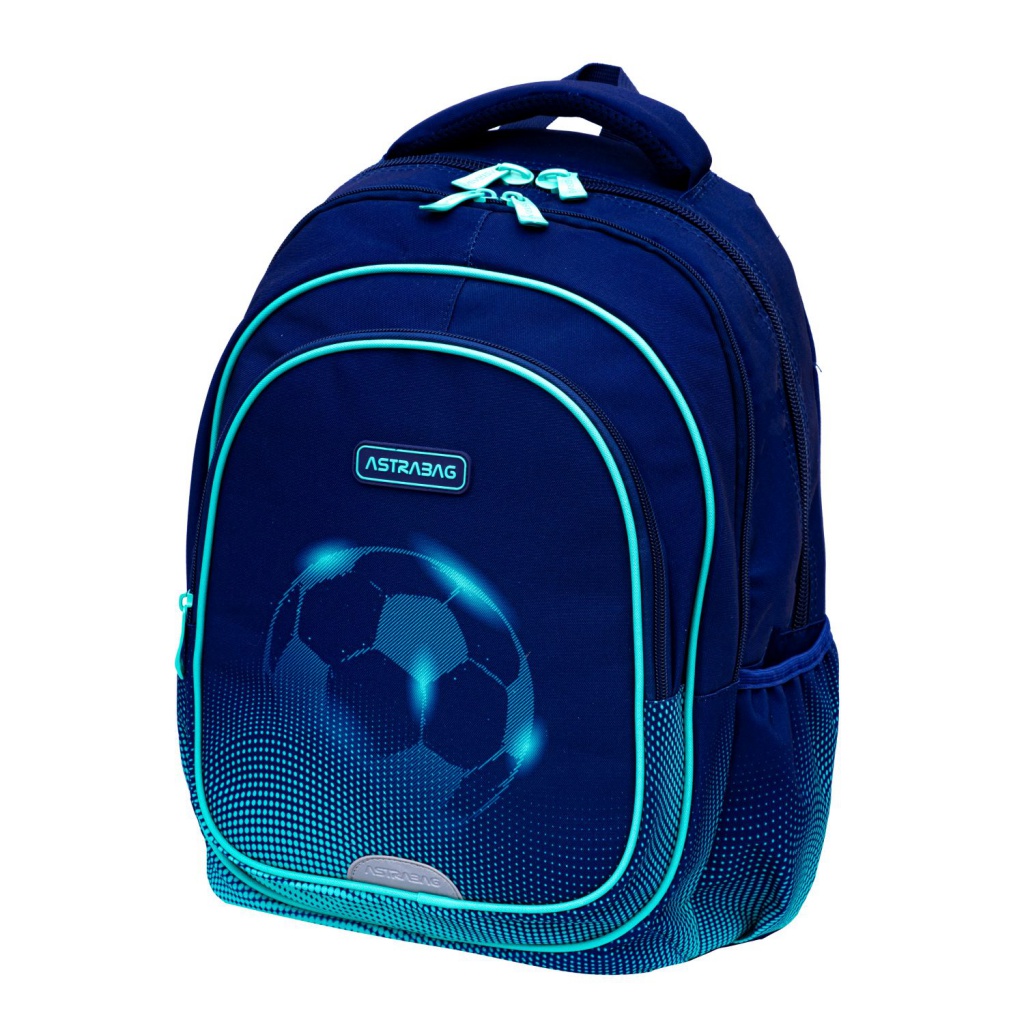 Školský batoh AstraBAG FOOTBALL LIGHT AB300 – 3 komory, notebook, ergonomický
