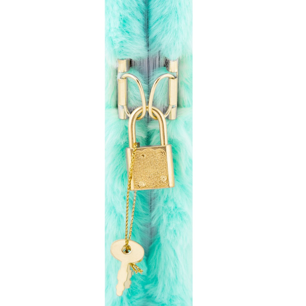 Zápisník AstraPAP MINTY PANDAS – A5, so zámkom, plyšový obal