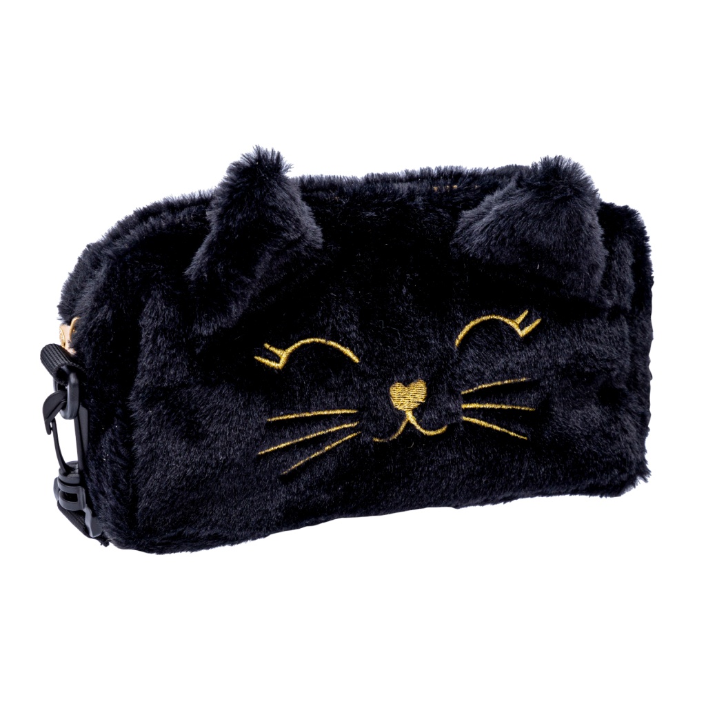 Dívčí kabelka AstraBAG FLUFFY KITTY BLACK, 506025005