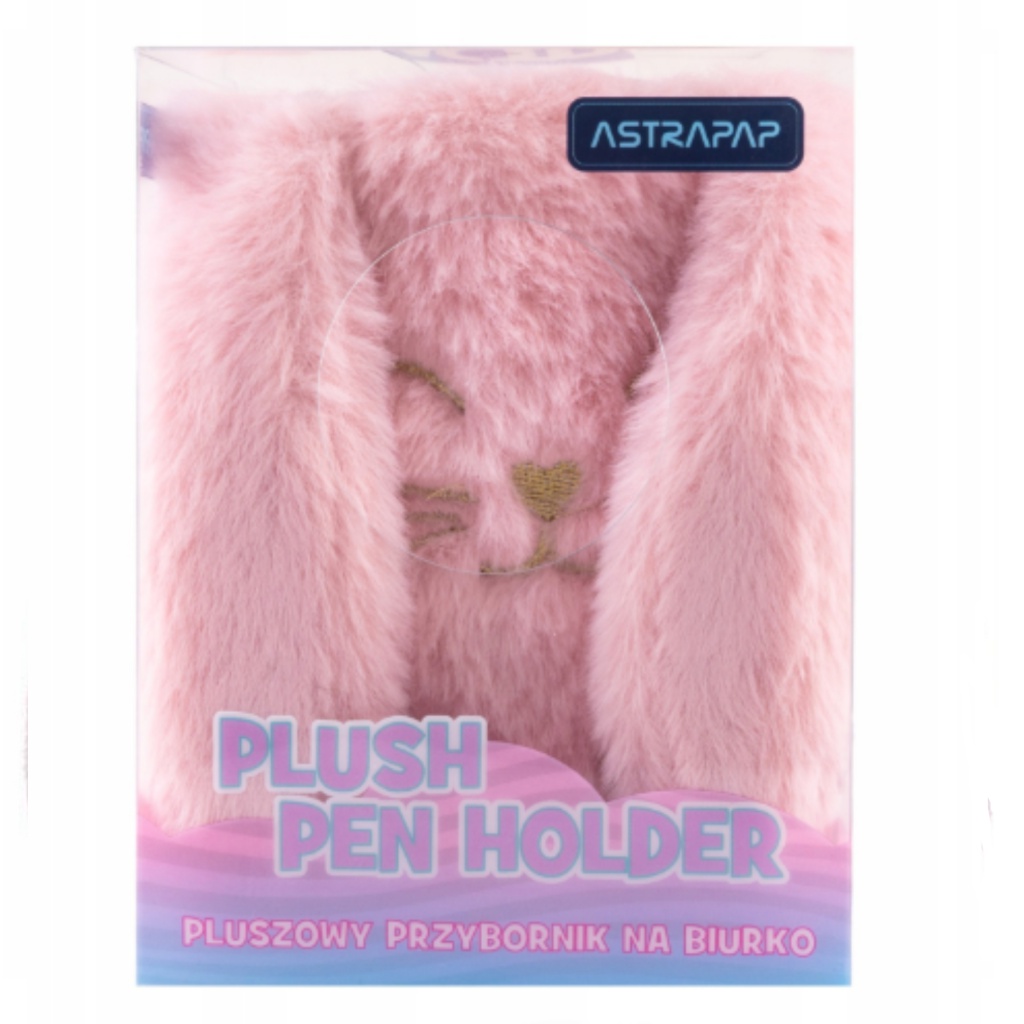 Stojan na perá AstraBAG FLUFFY BUNNY ✓ Plyšový držiak v tvare zajačika