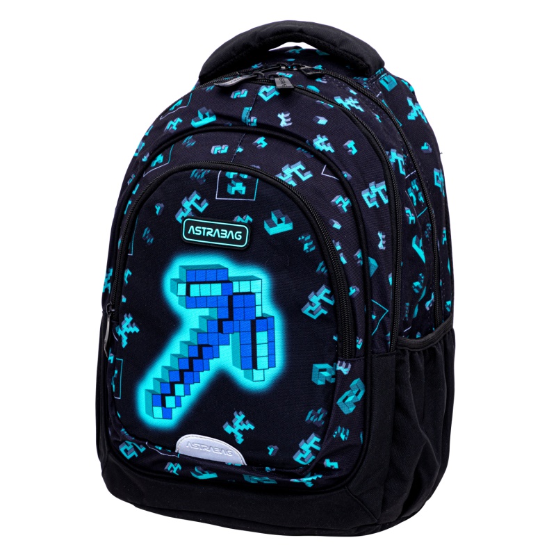 Školský batoh AstraBAG DARK PIXEL pre 1. stupeň ✓ Kompaktný a bezpečný