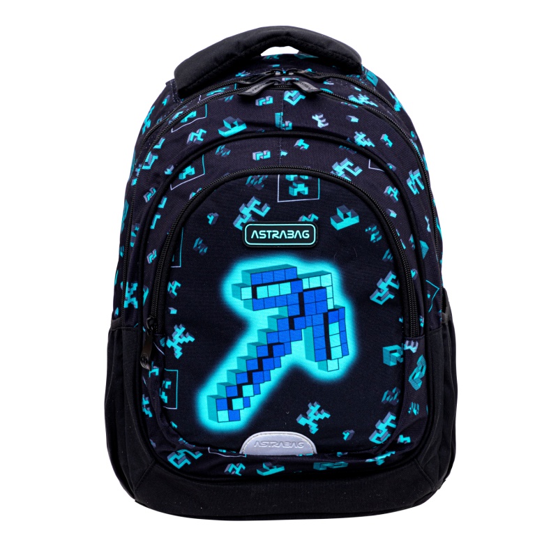 Školský batoh AstraBAG DARK PIXEL pre 1. stupeň ✓ Kompaktný a bezpečný