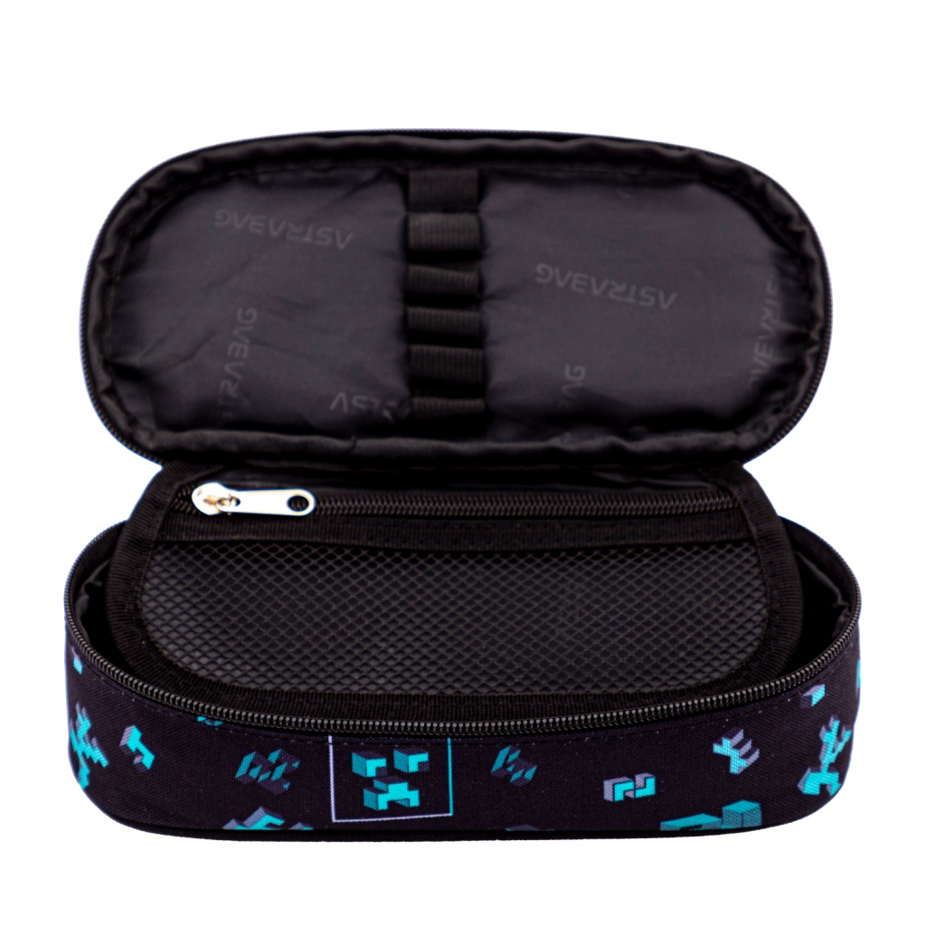 Jednokomorový peračník AstraBAG DARK PIXEL ✓ Herný dizajn pre školákov ✓