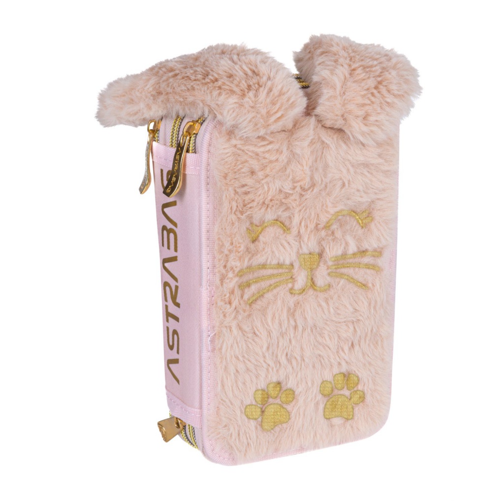 Trojposchodový peračník FLUFFY BUNNY s výbavou ✓ Rozkošný dizajn, kompletné vybavenie