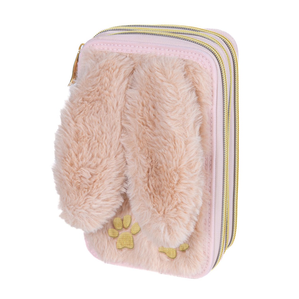 Trojposchodový peračník FLUFFY BUNNY s výbavou ✓ Rozkošný dizajn, kompletné vybavenie