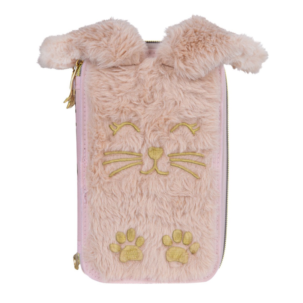 Trojposchodový peračník FLUFFY BUNNY s výbavou ✓ Rozkošný dizajn, kompletné vybavenie