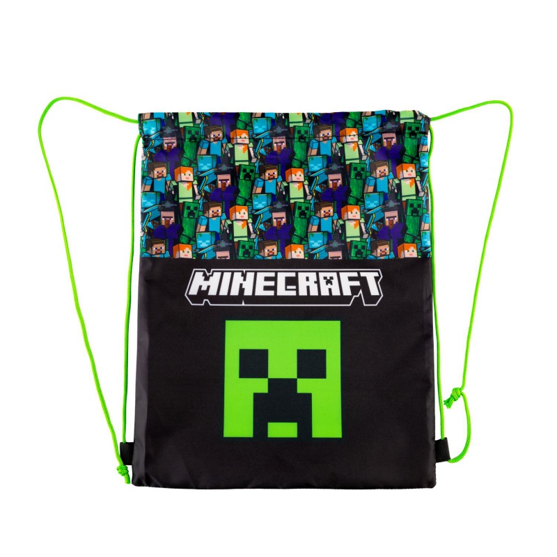 Vak na obuv Minecraft Steve Creeper Astra ✓ Školní pytel s motivem Creepera Vak na obuv Minecraft Steve Creeper Astra ✓ Školní pytel s motivem Creepera