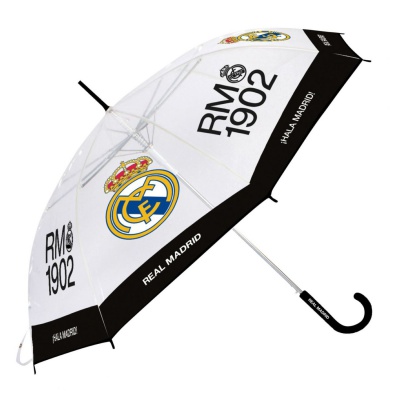 Deštník Real Madrid průhledný automatický RM17491 – průměr 95 cm Deštník Real Madrid průhledný automatický RM17491 – průměr 95 cm