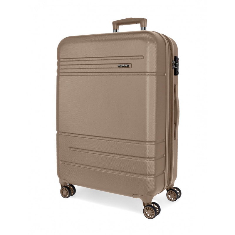 Cestovní kufr Movem Galaxy Champagne, 68×48×27 cm, 72L, TSA zámek Cestovní kufr Movem Galaxy Champagne, 68×48×27 cm, 72L, TSA zámek