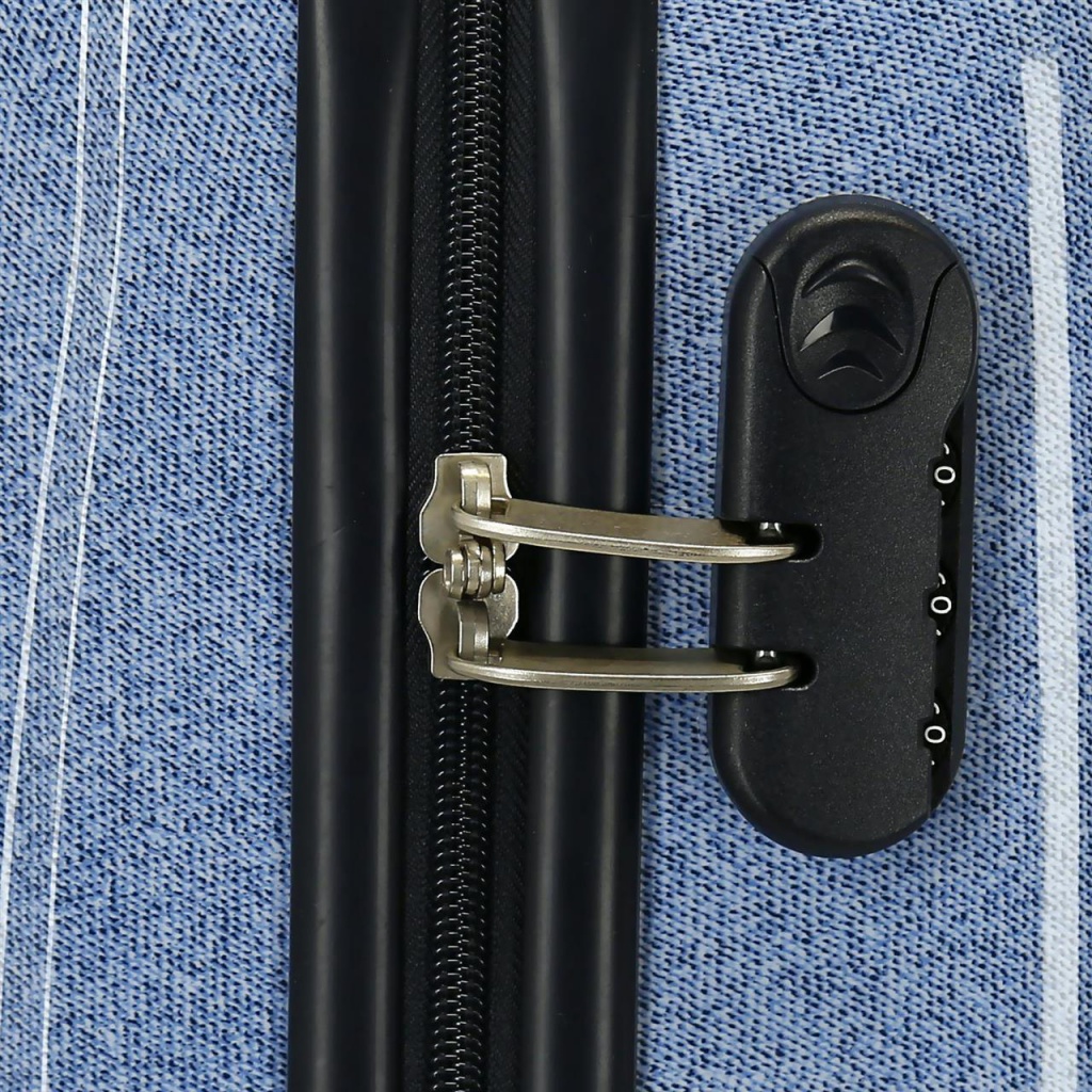 Sada cestovných kufrov MINNIE MOUSE Style, ABS, 68cm + 55cm, modré, Joumma Bags