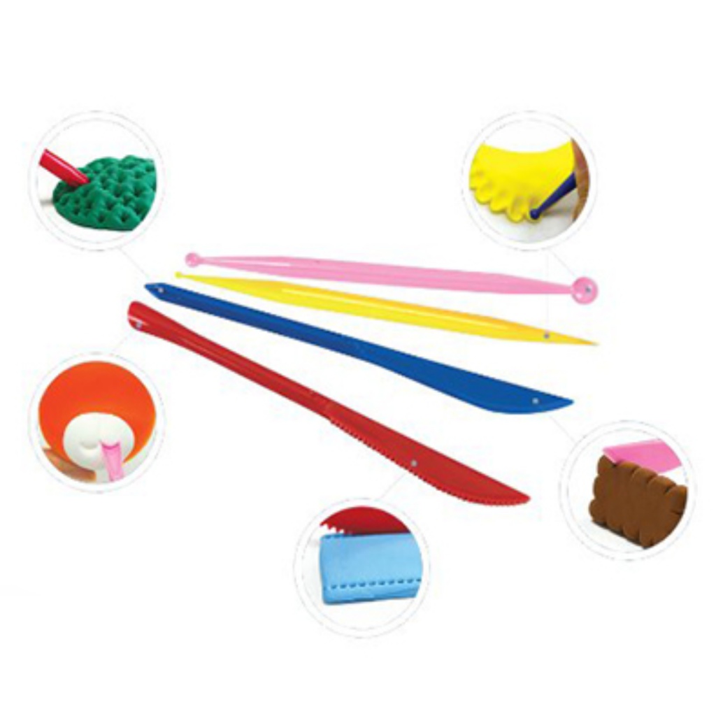 AMOS CiastoPlasto – modelovacia hmota 6 farieb 6×18 g s príslušenstvom