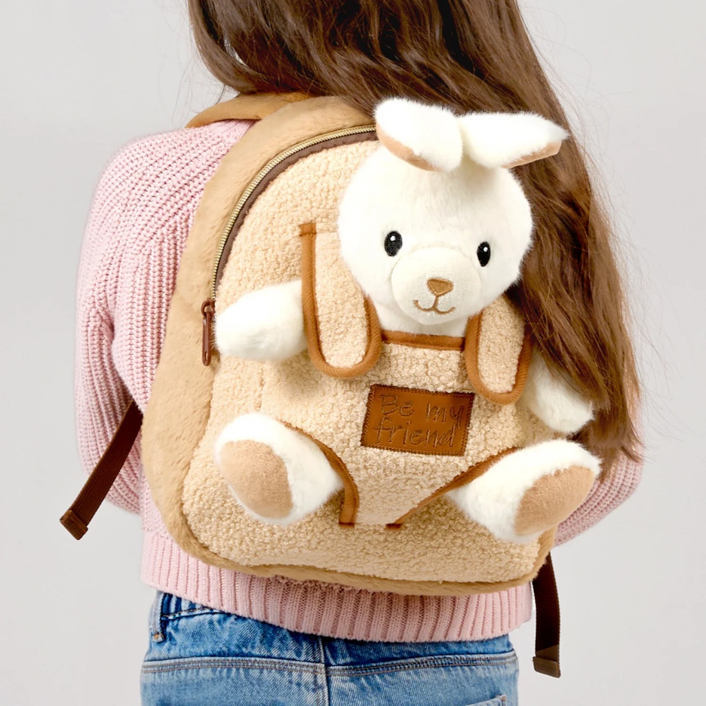 Detský batoh s plyšovým zajačikom Perletti Daisy Bunny – Be My Friend Cozy Collection