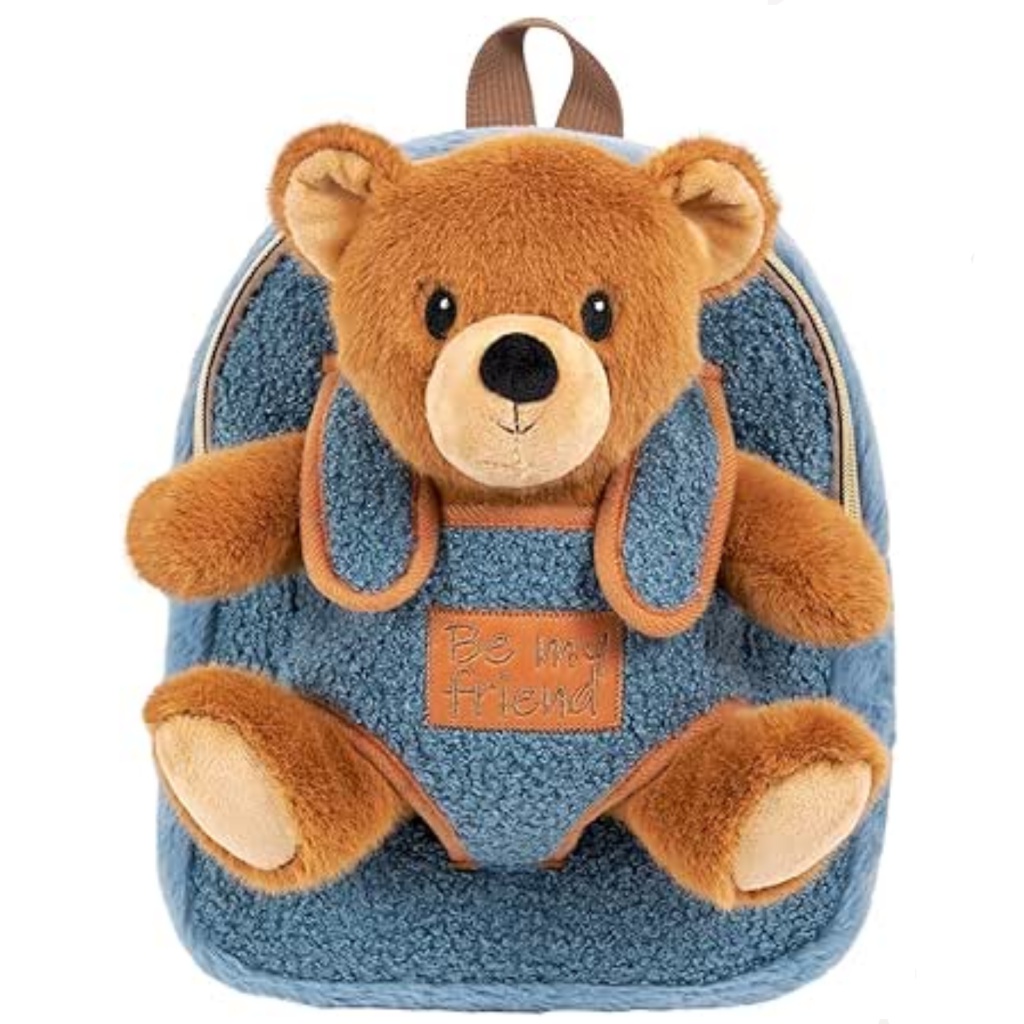 Rozkošný dětský batoh Perletti Toys z kolekce Cozy přináší kombinaci praktičnosti a zábavy. Součástí batohu je měkký plyšový m