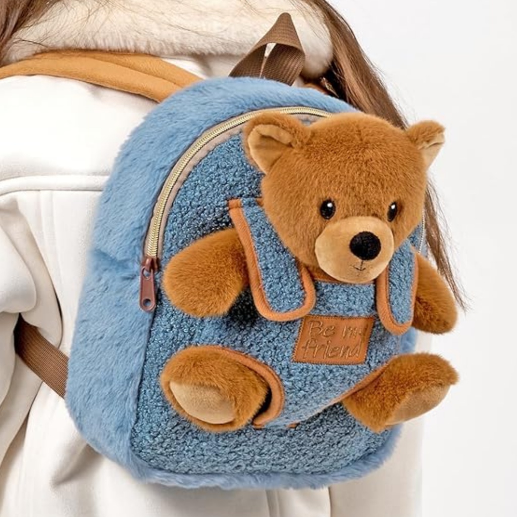 Perletti Toys detský batoh s plyšovým mackom ✓ Cozy kolekcia – 13093