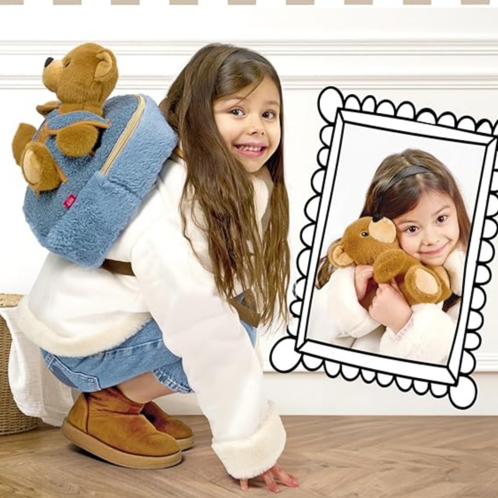 Perletti Toys detský batoh s plyšovým mackom ✓ Cozy kolekcia – 13093