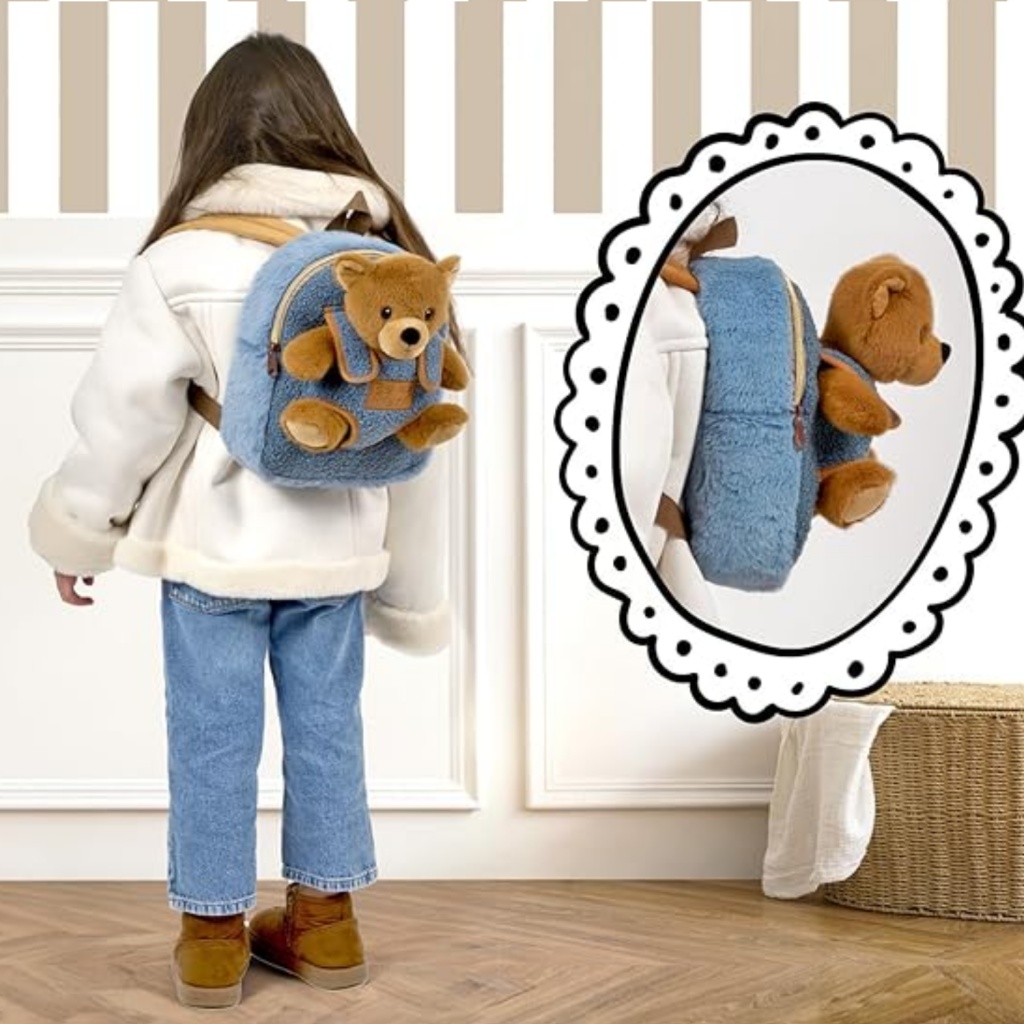 Perletti Toys detský batoh s plyšovým mackom ✓ Cozy kolekcia – 13093