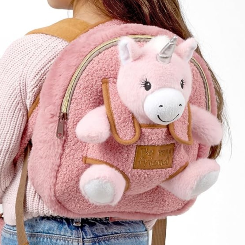 Detský plyšový batoh s jednorožcom Perletti Toys – odnímateľná hračka, 13094