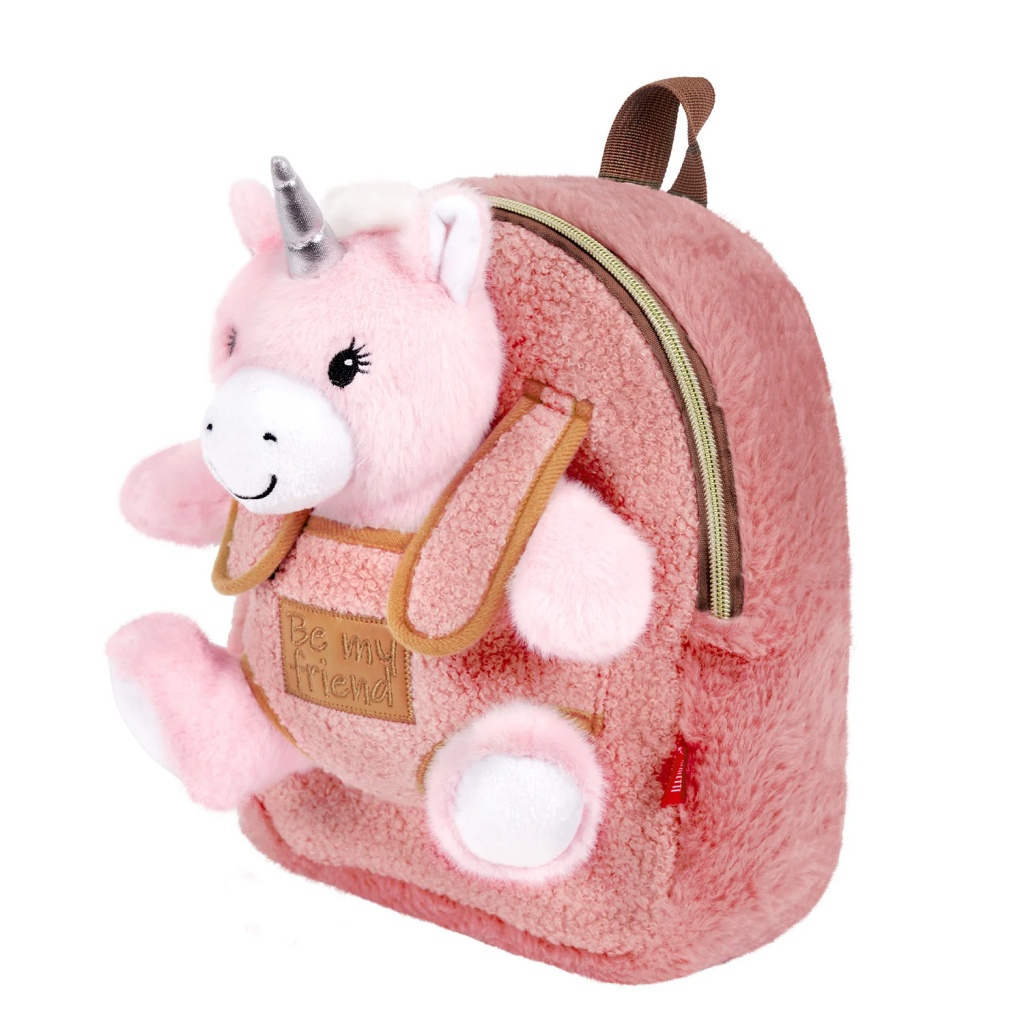 Detský plyšový batoh s jednorožcom Perletti Toys – odnímateľná hračka, 13094