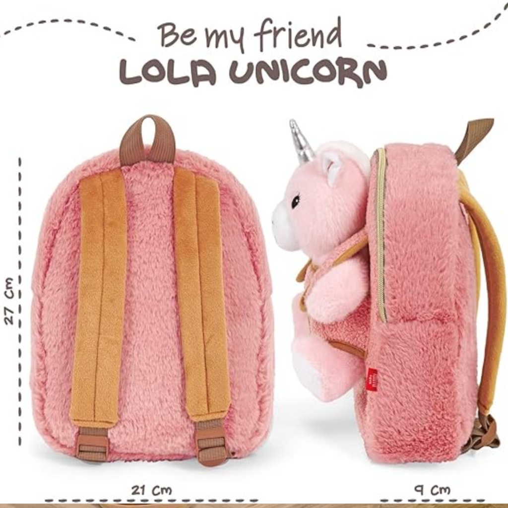 Detský plyšový batoh s jednorožcom Perletti Toys – odnímateľná hračka, 13094