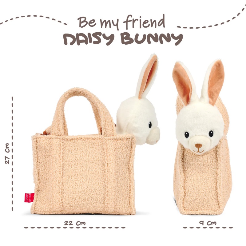 Detská kabelka s plyšovou hračkou Perletti Toys – Zajko Daisy Bunny, 13095