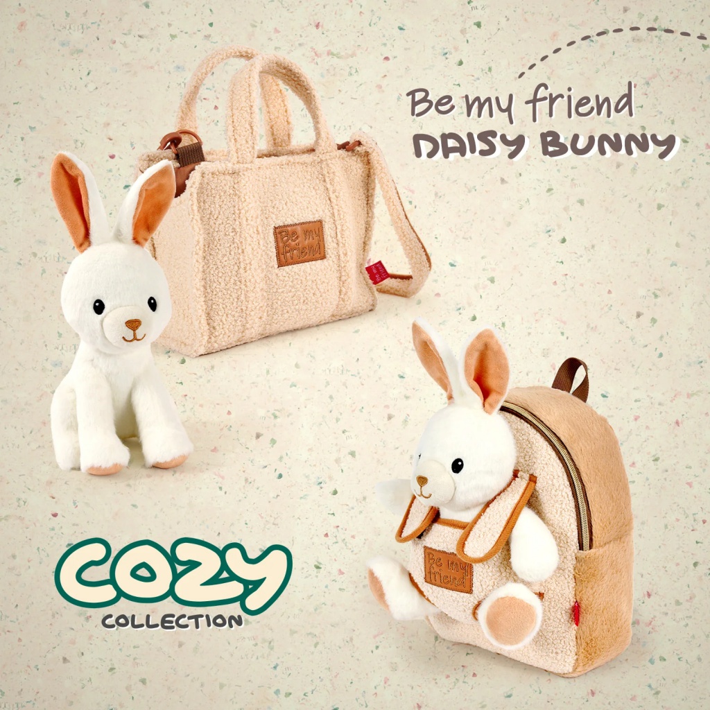 Roztomilá dětská kabelka Perletti z kolekce Be my friend s odnímatelným plyšovým zajíčkem Daisy Bunny. Vyrobená z jemného a mě
